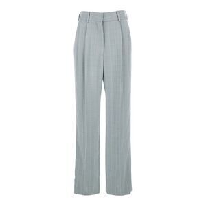 Blaze Milano Women Blue Trousers With Striped Motif In Viscose Woman